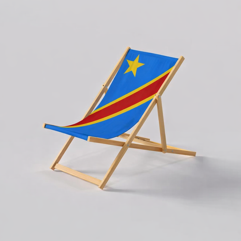 Congo DR Flag Deckchair