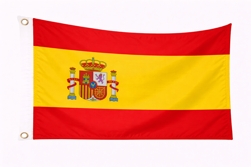 Spain Budget Display Flag. 91cm x 60cm (3ft x 2ft)