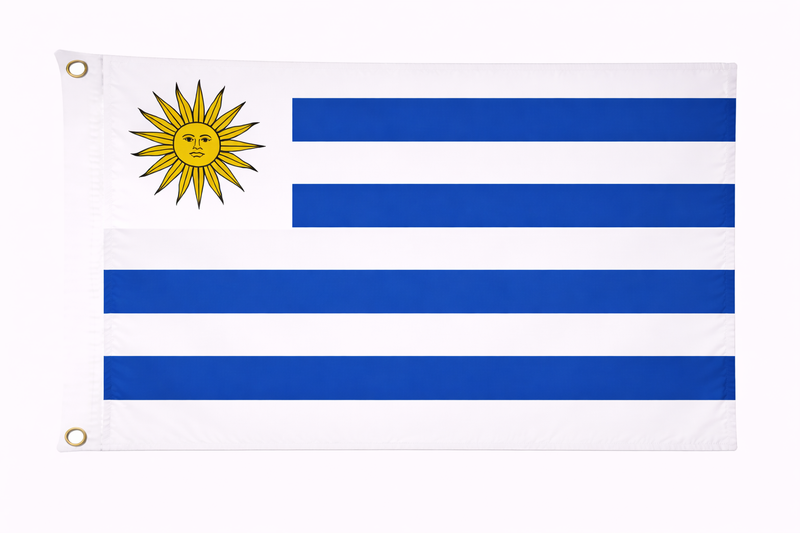 Uruguay 1.52m x 0.91m (5ftx 3ft) Budget Display Flag