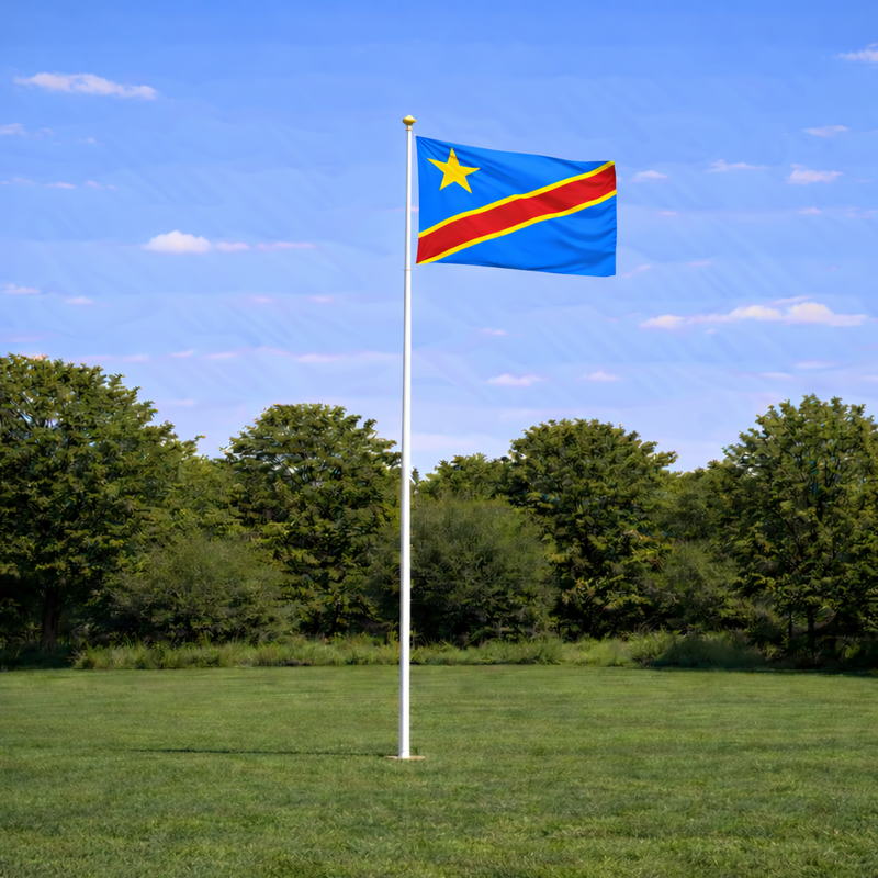 Congo DR Supporter Flagpole Kit