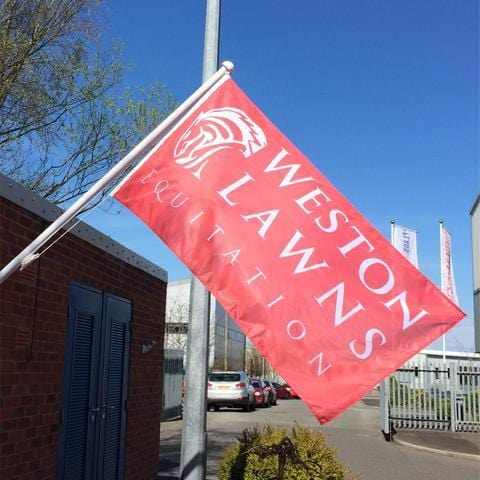 Custom printed flag - 900mm x 600mm