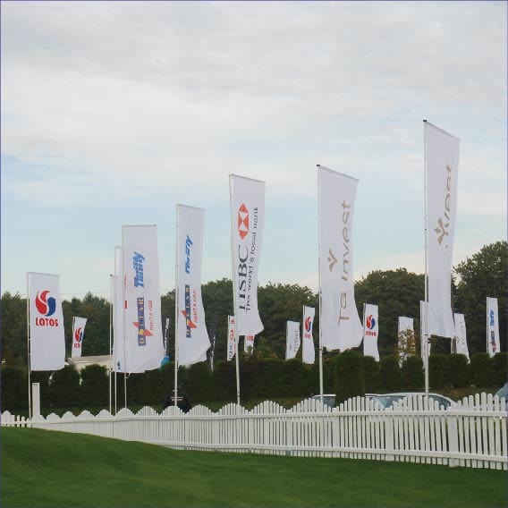 Custom printed flag - 3000mm x 1000mm