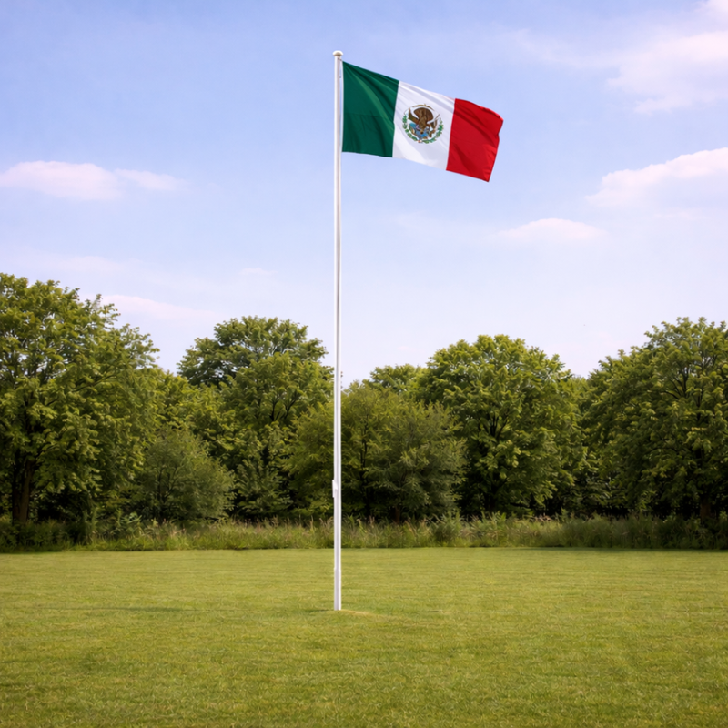 Mexico Supporters Flagpole Kit