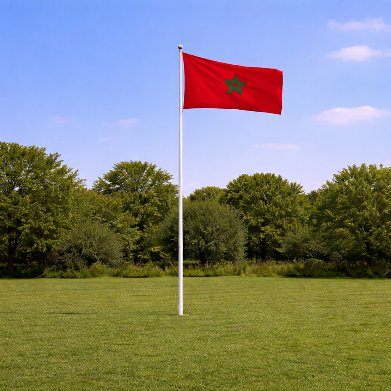 Morocco Supporter Flagpole Kit