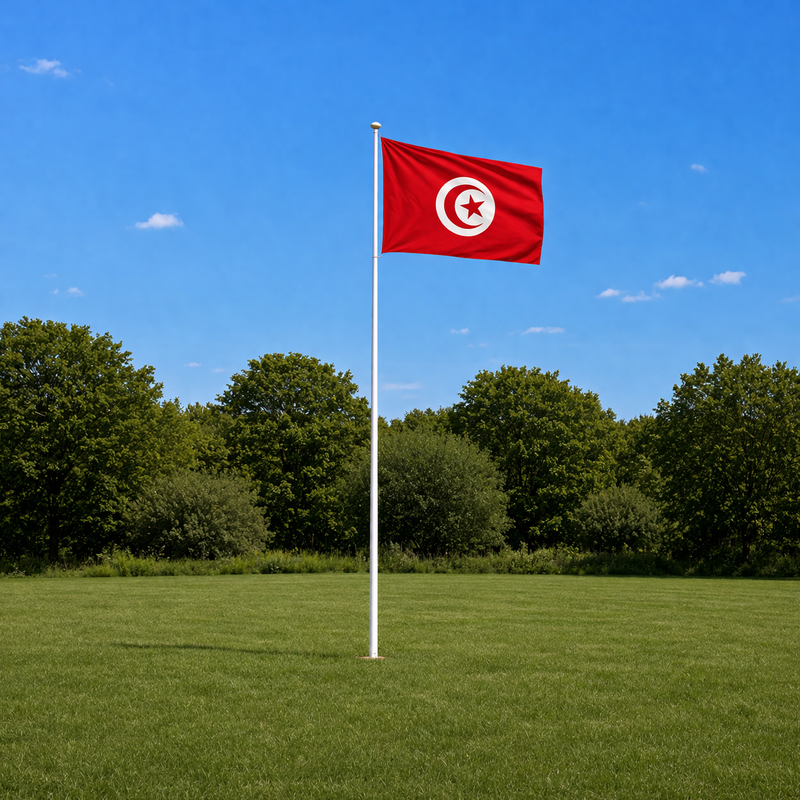 Tunisia Supporter Flagpole Kit