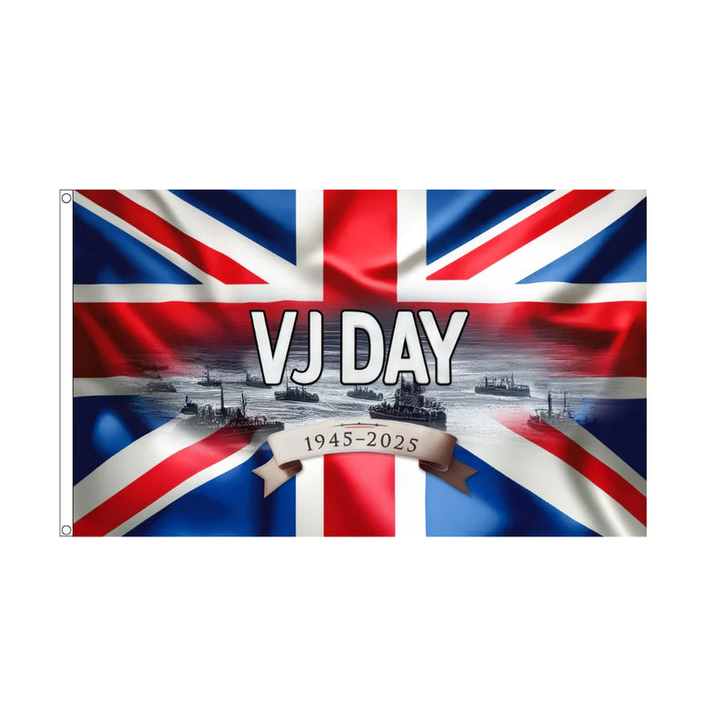 VJ Day 80 5ft x 3ft Flag