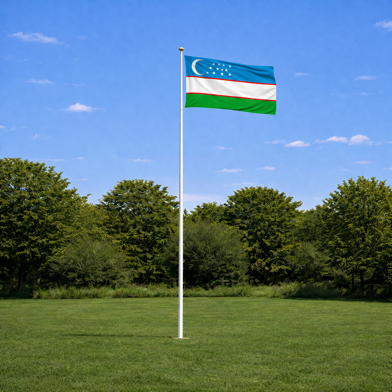 Uzbekistan Supporter Flagpole Kit