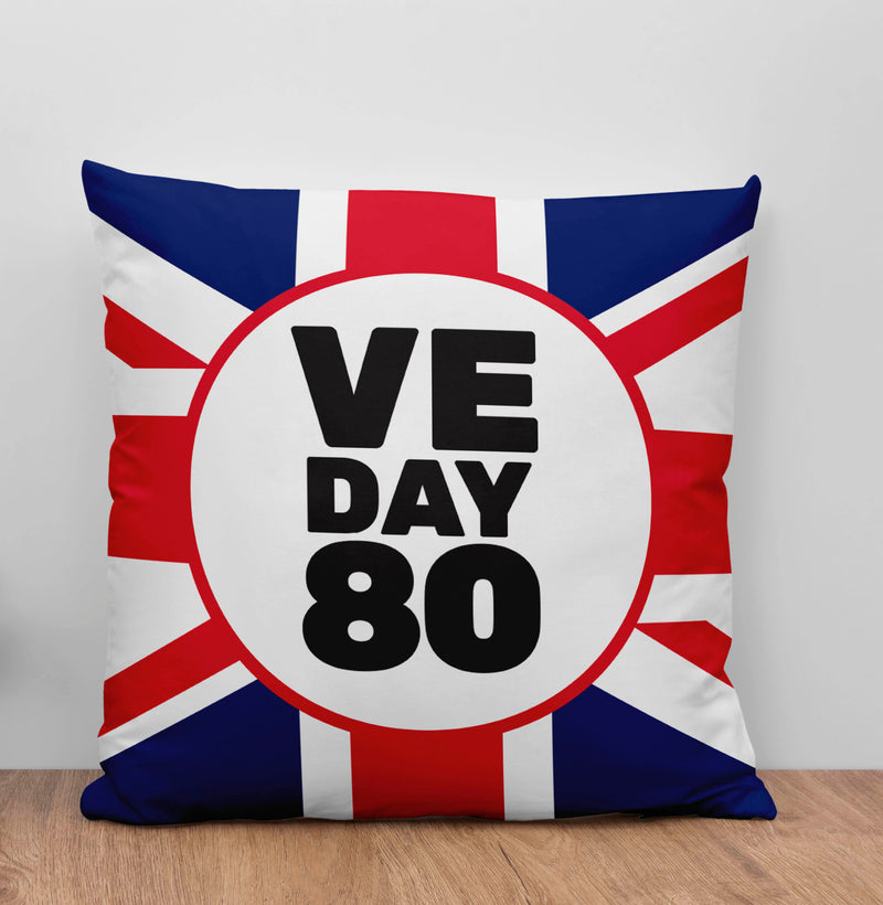 VE Day 80 commemorative cushion - Design 1