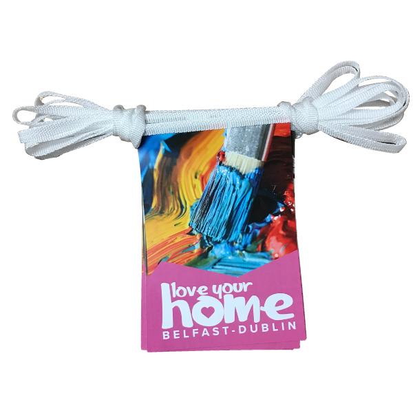 Bespoke Printed Paper Bunting - 128 x 200mm Rectangles - QUICK DELIVERY