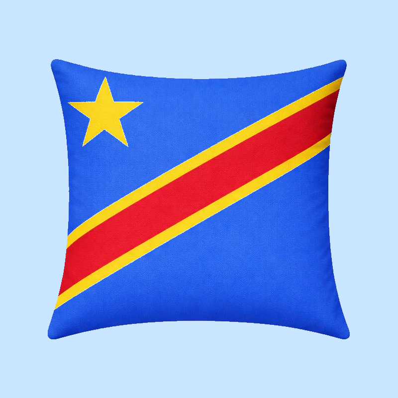 Congo DR Flag Cushion
