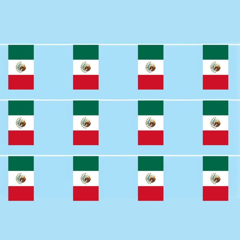 Mexico Flag Synthetic Bunting