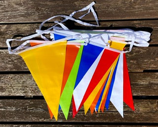 Multicoloured Polyflex Backstroke Bunting - 10 metres