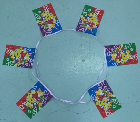 Happy 40th Birthday Bunting - 6 metres