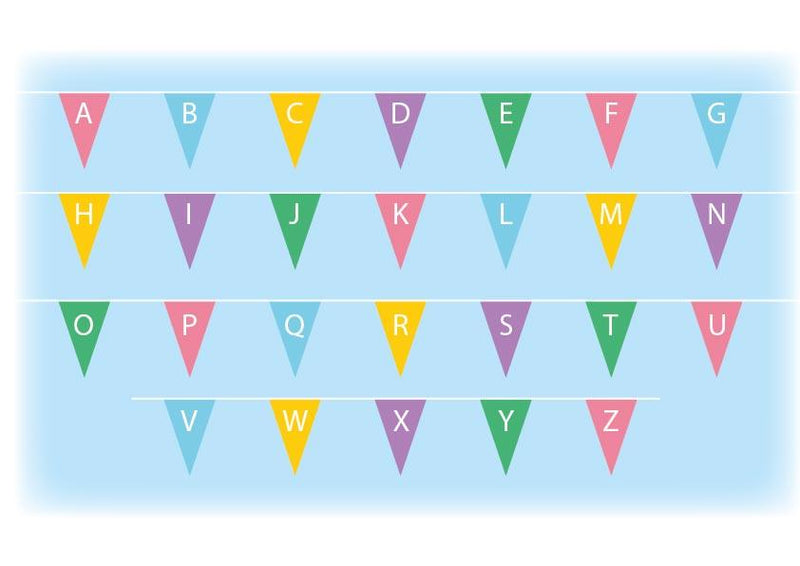 Alphabet Bunting - Capital Letters - 10 metres