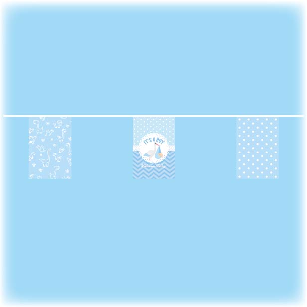 Baby shower bunting - boys