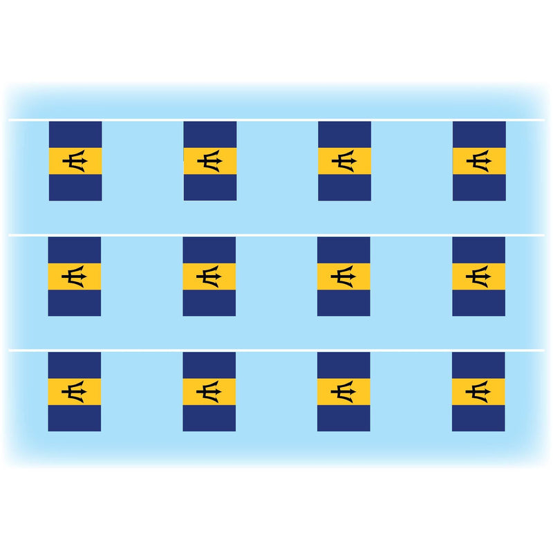 Barbados flag bunting