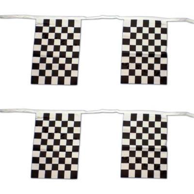 Black & White Checkered Bunting