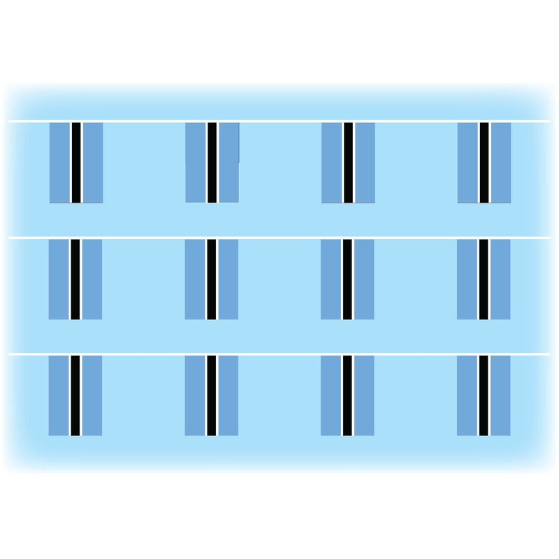 Botswana flag bunting