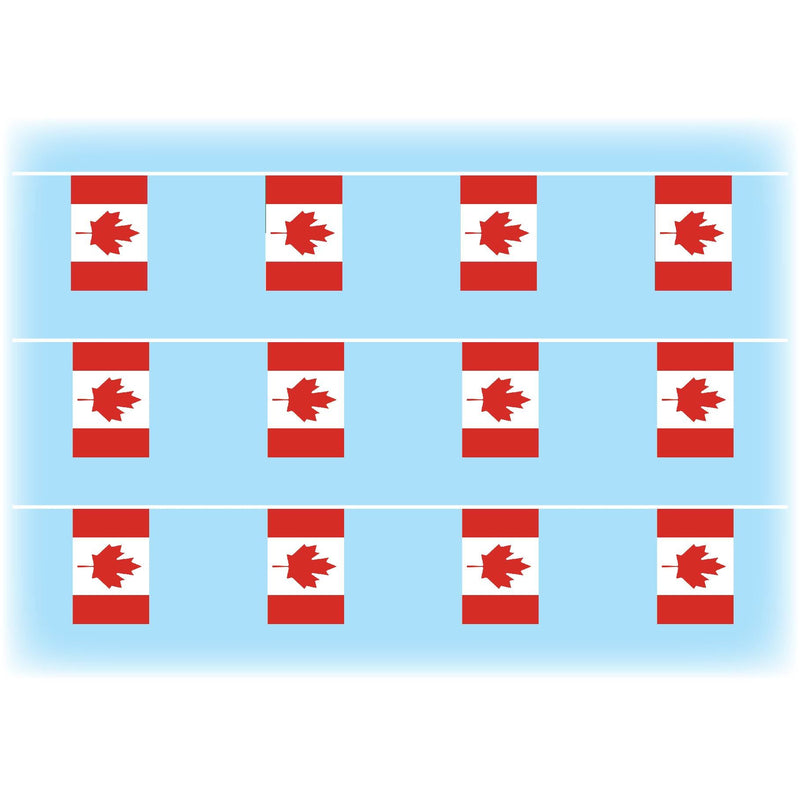 Canada flag bunting