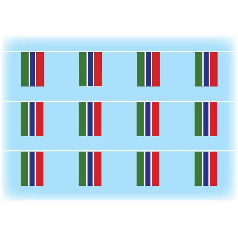 Gambia flag bunting