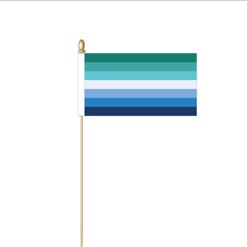 Gay Male Pride Table Flag