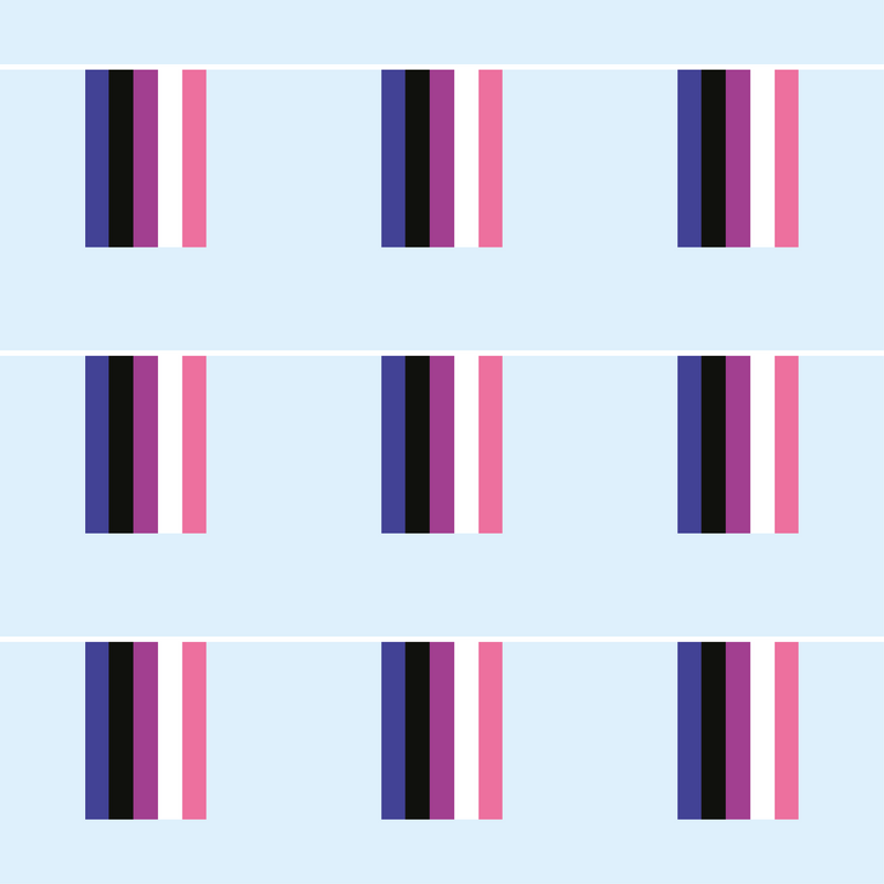 Genderfluid Pride Flag Bunting
