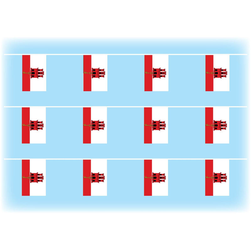 Gibraltar flag bunting