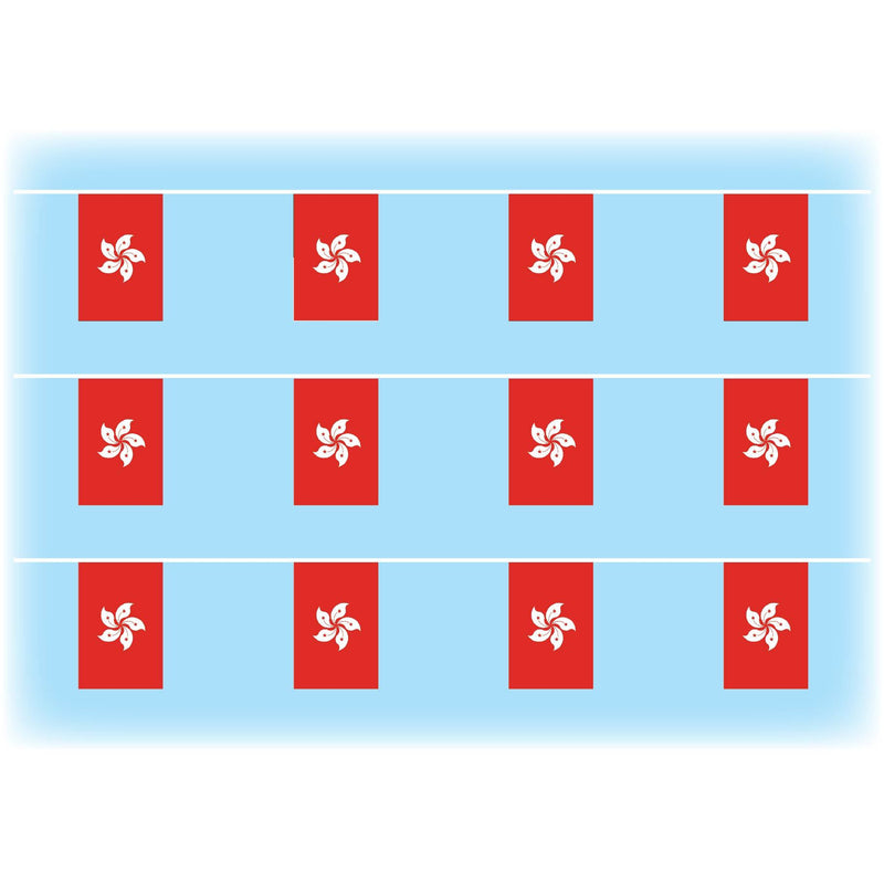 Hong Kong flag bunting