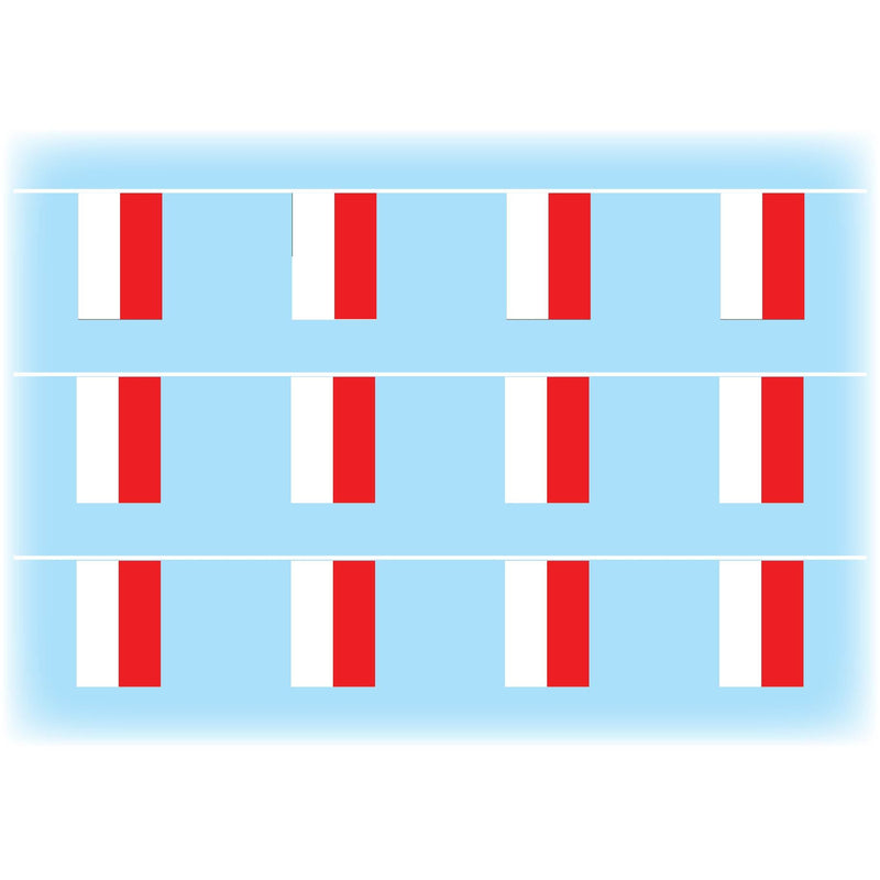 Indonesia flag bunting