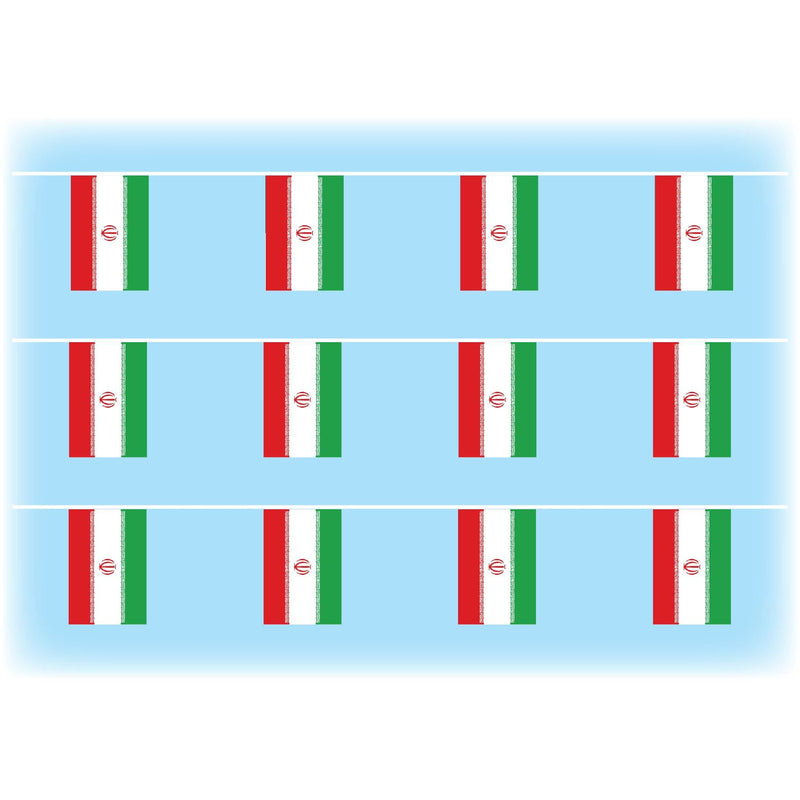 Iran flag bunting