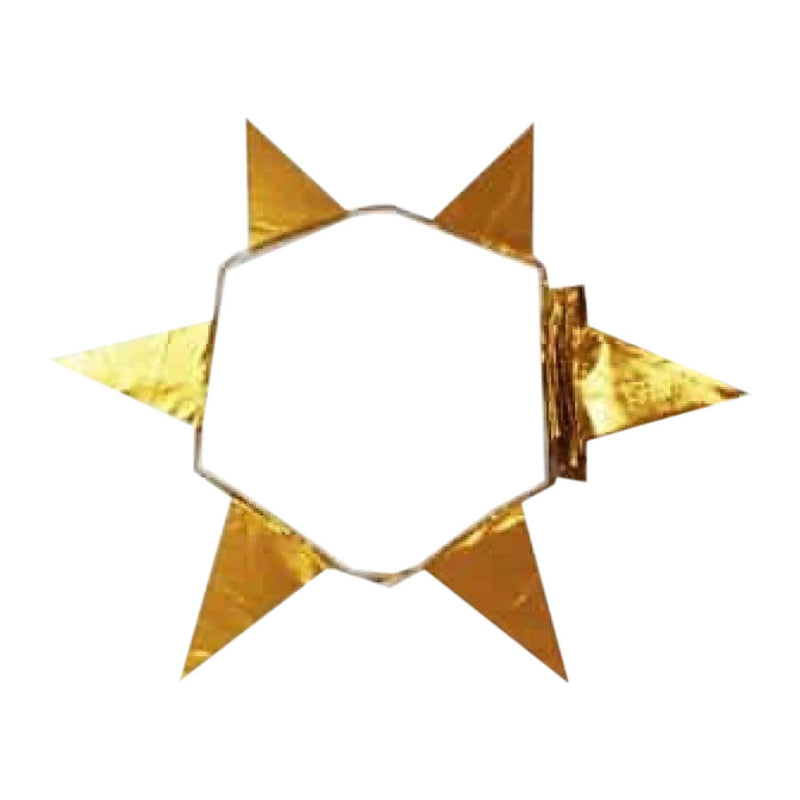 Metallic gold bunting