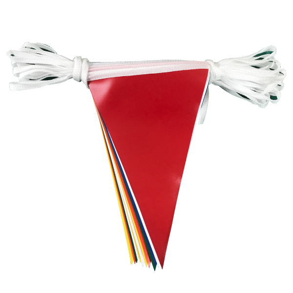 Multicoloured PVC bunting