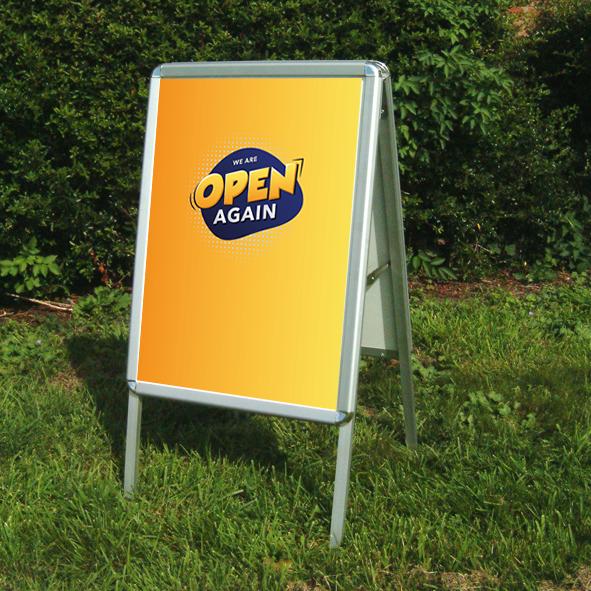 We are open A-board