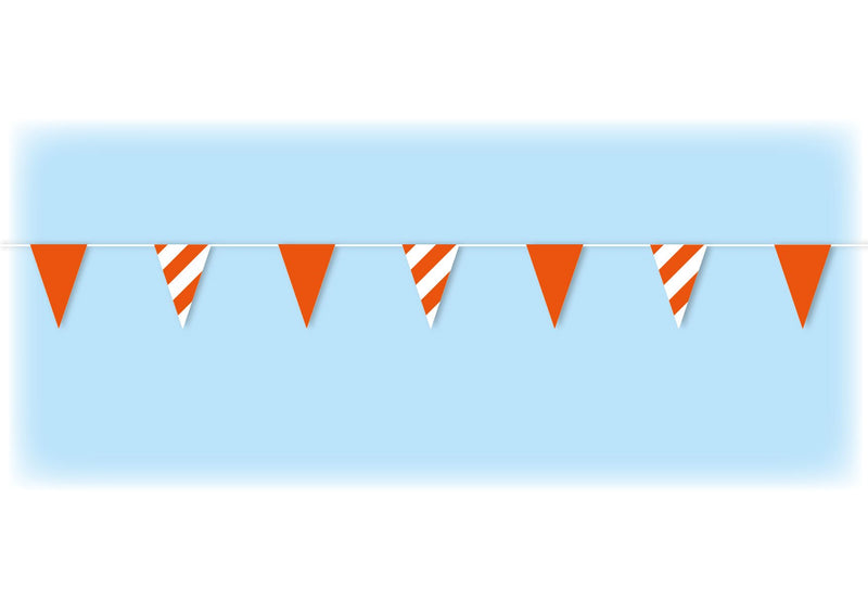 Orange Safety Bunting - 10 metres