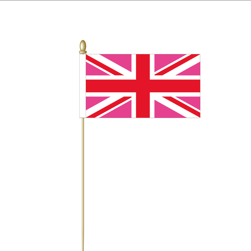 Pink Union Pride Table Flag