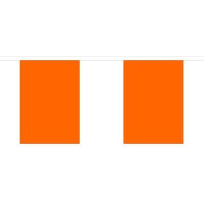 Plain orange Fabric Bunting - 6 metres