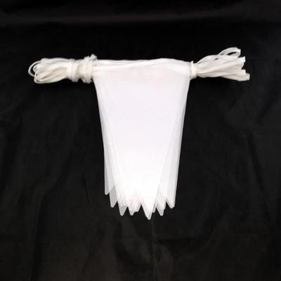 White Fabric Bunting - 10 metres