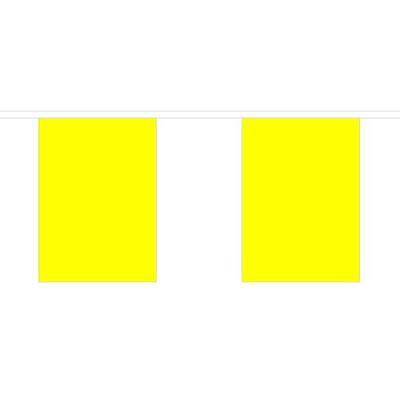Plain Yellow Fabric Bunting - 10 metres