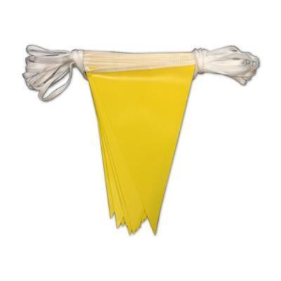 Plain Yellow PVC Bunting - 10 metres