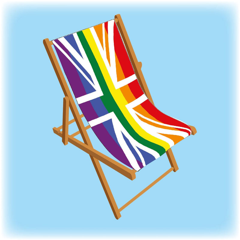 Rainbow Pride Union Flag Deckchair