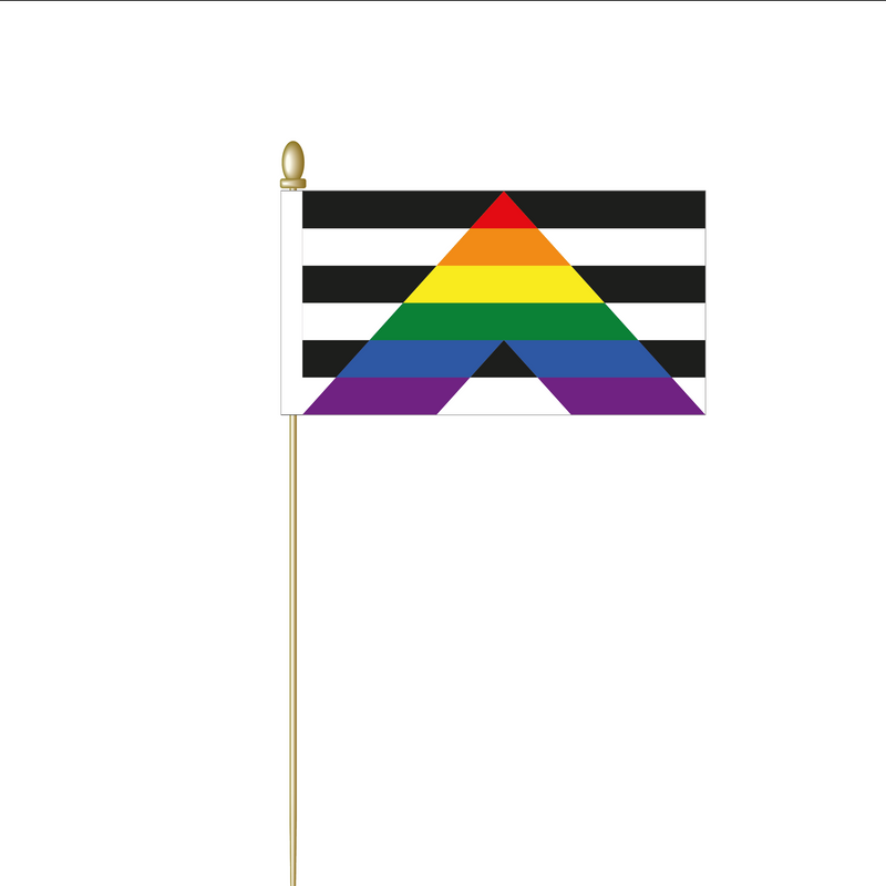 Straight Aly Pride Table Flag