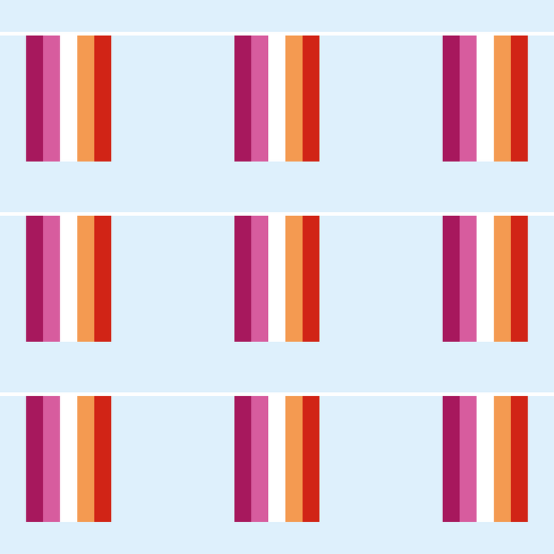 Sunset Lesbian Pride Bunting