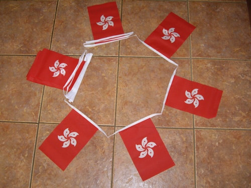 6m 20 Flag Hong Kong Bunting