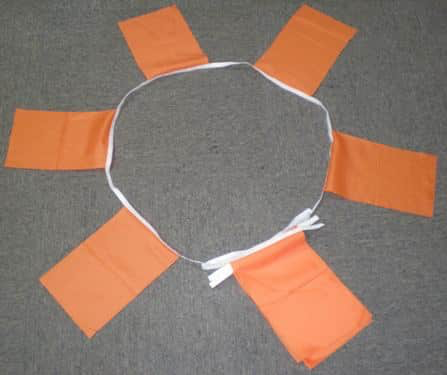 6m 20 Flag Orange Bunting