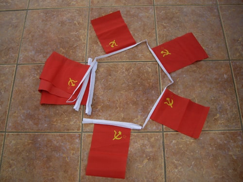 6m 20 Flag Russia Hammer & Sickle Bunting (USSR)