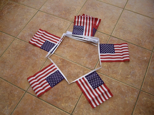 USA bunting - 6 metres