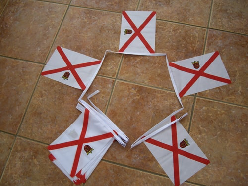 6m 20 Flag Jersey With Crest Bunting