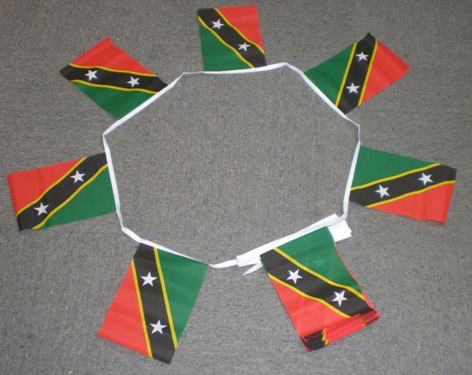 6m 20 Flag St Christopher & Nevis (St Kitts) Bunting