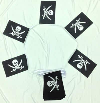 6m 20 Flag Jack Rackham (Pirate) Bunting