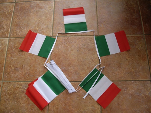 6m 20 Flag Italy Bunting